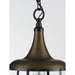 Progress Lighting Bastille Collection Aged Brass One-Light Pendant (P500236-161)