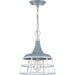 Progress Lighting Bastille Collection Coastal Blue One-Light Pendant (P500236-164)