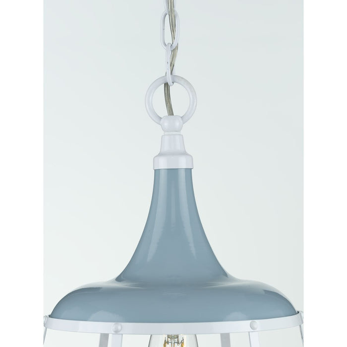 Progress Lighting Bastille Collection Coastal Blue One-Light Pendant (P500236-164)