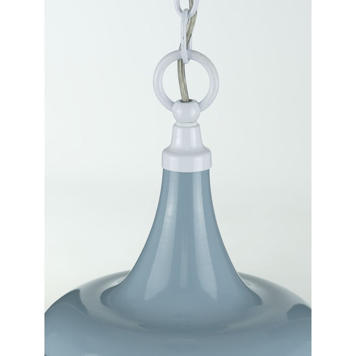 Progress Lighting Bastille Collection Coastal Blue One-Light Pendant (P500236-164)