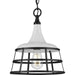 Progress Lighting Bastille Collection White One-Light Pendant (P500236-030)