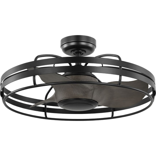 Progress Lighting Bastrop Collection 3-Blade Cage Fan Matte Black (P250096-31M)