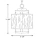 Progress Lighting Bay Court Collection One-Light Hanging Lantern (P5589-09)