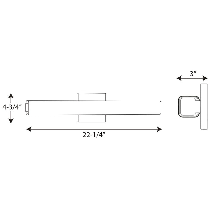 Progress Lighting Beam Collection 22 Inch Linear LED Bath And Vanity 3000K (P300182-129-30)