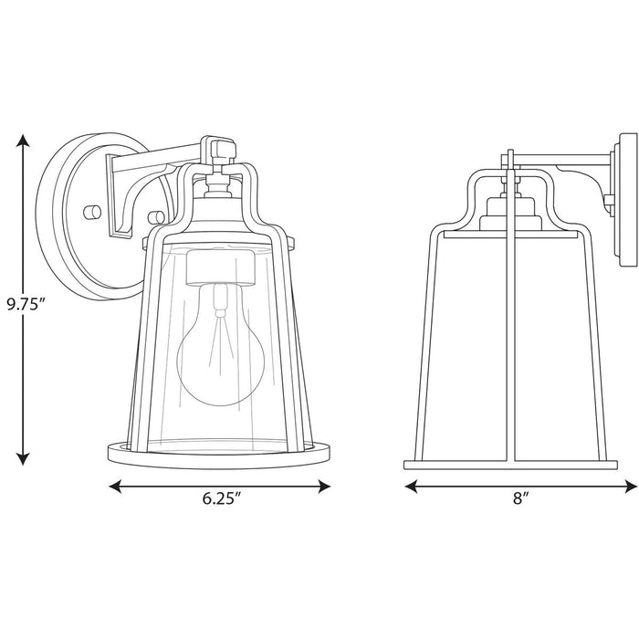 Progress Lighting Benton Harbor Collection One-Light Small Wall Lantern With Durashield (P560177-031)