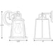 Progress Lighting Benton Harbor Collection One-Light Small Wall Lantern With Durashield (P560177-031)
