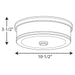 Progress Lighting Bezel Collection 10 Inch LED Flush Mount 3000K (P350085-015-30)