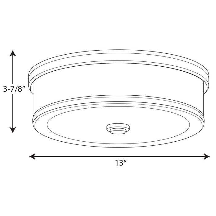 Progress Lighting Bezel Collection 13 Inch LED Flush Mount 3000K (P350086-009-30)