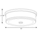 Progress Lighting Bezel Collection 13 Inch LED Flush Mount 3000K (P350086-009-30)