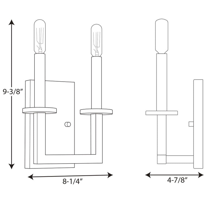 Progress Lighting Blakely Collection Two-Light Wall Bracket (P300214-143)
