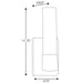 Progress Lighting Blanco LED Collection Black One-Light LED Wall Bracket 3000K (P710047-031-30)