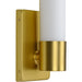 Progress Lighting Blanco LED Collection Satin Brass One-Light LED Wall Bracket 3000K (P710047-012-30)