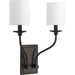 Progress Lighting Bonita Collection Antique Bronze Two-Light Wall Sconce (P710019-020)