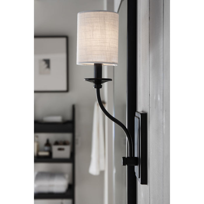 Progress Lighting Bonita Collection Black One-Light Wall Sconce (P710018-031)