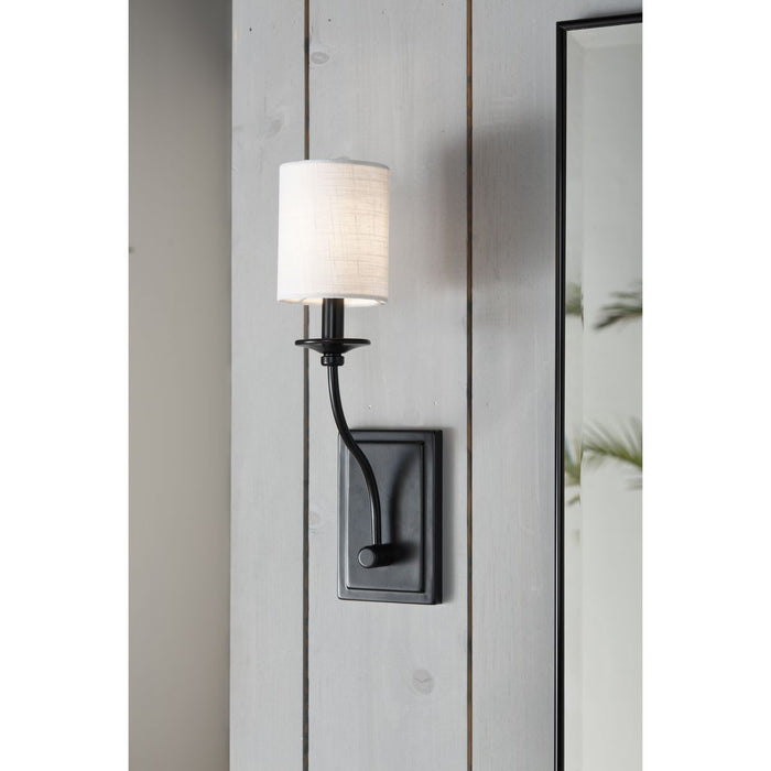 Progress Lighting Bonita Collection Black One-Light Wall Sconce (P710018-031)