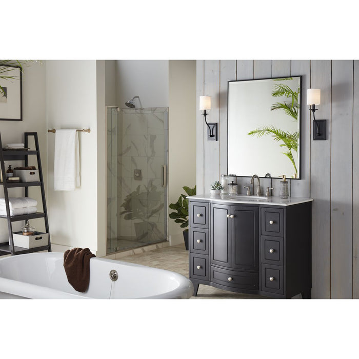 Progress Lighting Bonita Collection Black One-Light Wall Sconce (P710018-031)