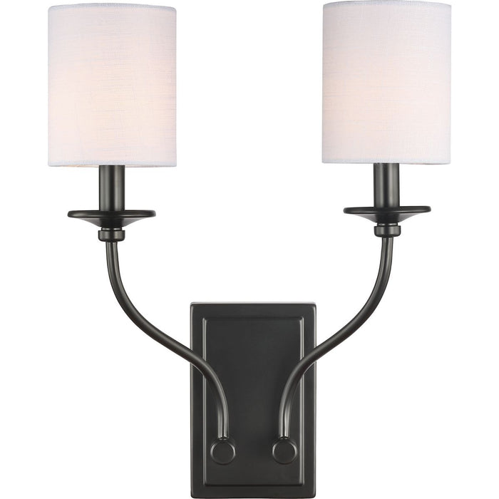 Progress Lighting Bonita Collection Black Two-Light Wall Sconce (P710019-031)