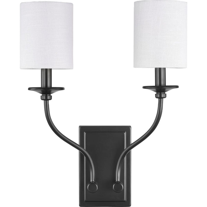 Progress Lighting Bonita Collection Black Two-Light Wall Sconce (P710019-031)