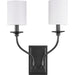 Progress Lighting Bonita Collection Black Two-Light Wall Sconce (P710019-031)