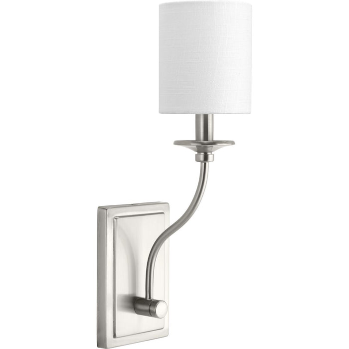 Progress Lighting Bonita Collection Brushed Nickel One-Light Wall Sconce (P710018-009)
