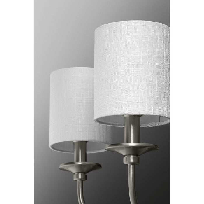 Progress Lighting Bonita Collection Brushed Nickel Two-Light Wall Sconce (P710019-009)