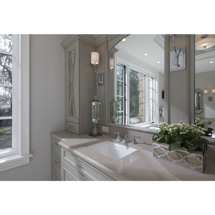 Progress Lighting Bonita Collection Polished Chrome One-Light Wall Sconce (P710018-015)