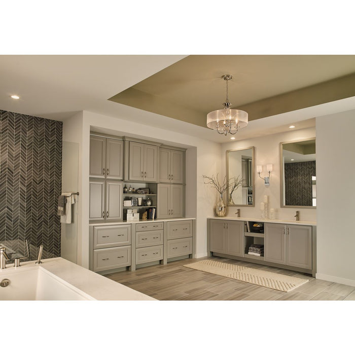 Progress Lighting Bonita Collection Polished Chrome Two-Light Wall Sconce (P710019-015)