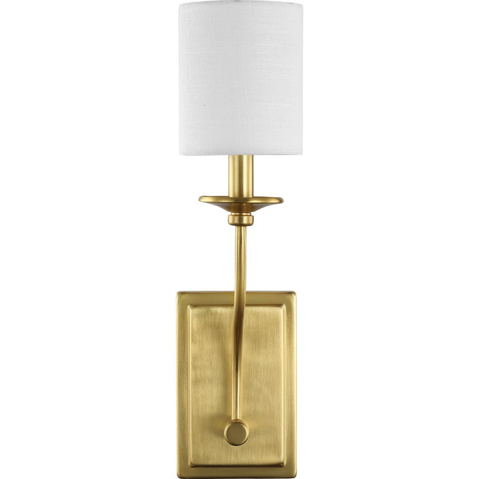 Progress Lighting Bonita Collection Satin Brass One-Light Wall Sconce (P710018-012)