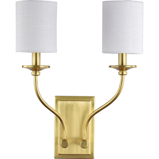 Progress Lighting Bonita Collection Satin Brass Two-Light Wall Sconce (P710019-012)