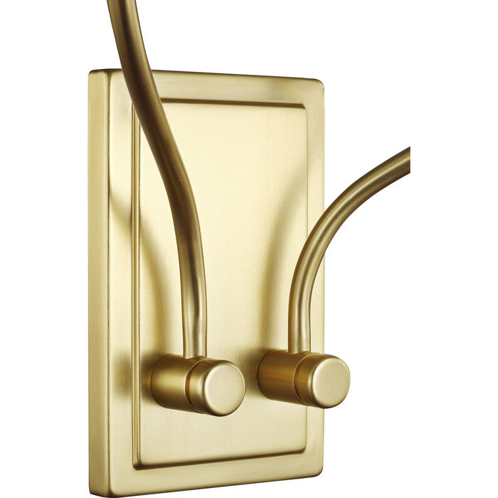 Progress Lighting Bonita Collection Satin Brass Two-Light Wall Sconce (P710019-012)