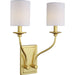 Progress Lighting Bonita Collection Satin Brass Two-Light Wall Sconce (P710019-012)