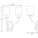 Progress Lighting Bonita Collection Satin Brass Two-Light Wall Sconce (P710019-012)
