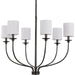 Progress Lighting Bonita Collection Six-Light Black Foyer Chandelier (P400227-031)