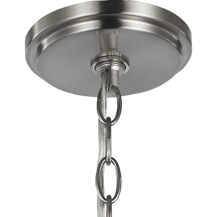 Progress Lighting Bonita Collection Six-Light Brushed Nickel Foyer Chandelier (P400227-009)