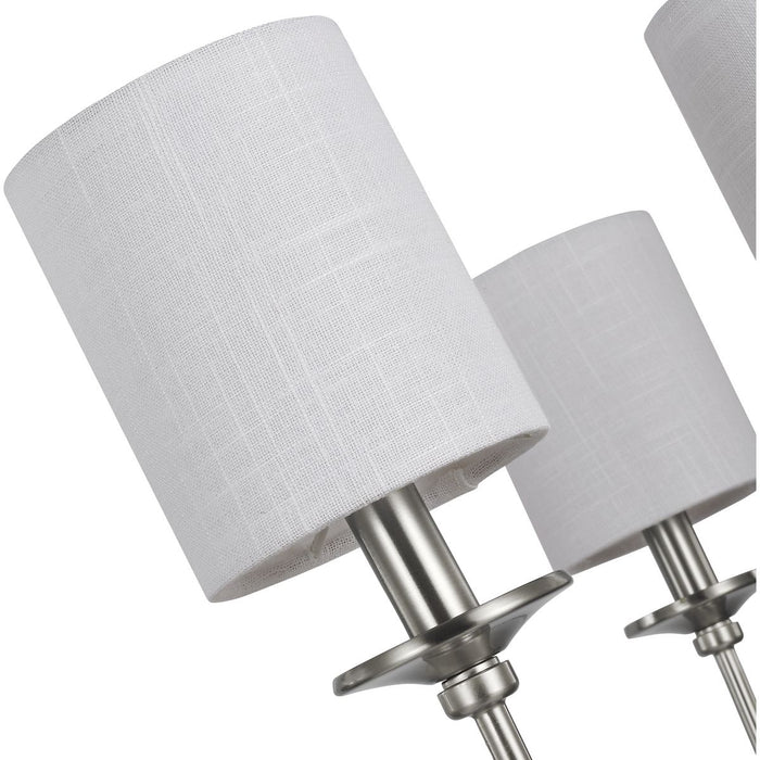 Progress Lighting Bonita Collection Six-Light Brushed Nickel Foyer Chandelier (P400227-009)