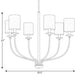 Progress Lighting Bonita Collection Six-Light Brushed Nickel Foyer Chandelier (P400227-009)