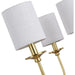 Progress Lighting Bonita Collection Six-Light Satin Brass Foyer Chandelier (P400227-012)