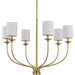 Progress Lighting Bonita Collection Six-Light Satin Brass Foyer Chandelier (P400227-012)