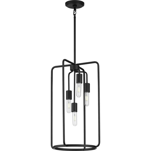 Progress Lighting Bonn Collection Four-Light Black Pendant (P500224-031)