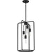 Progress Lighting Bonn Collection Four-Light Black Pendant (P500224-031)