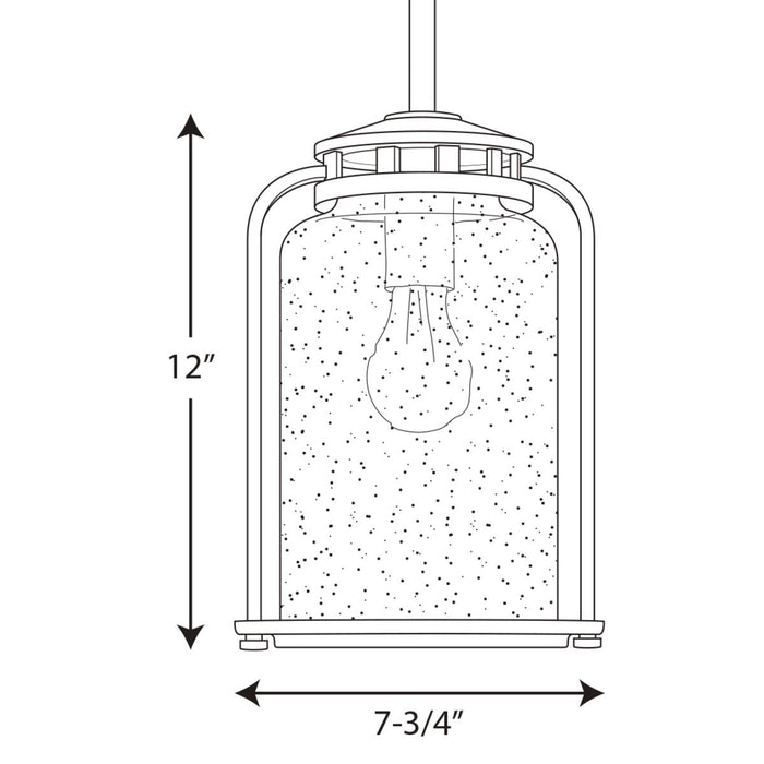 Progress Lighting Botta Collection One-Light Medium Hanging Lantern (P5561-20)