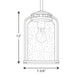 Progress Lighting Botta Collection One-Light Medium Hanging Lantern (P5561-20)