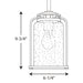 Progress Lighting Botta Collection One-Light Small Hanging Lantern (P5560-20)