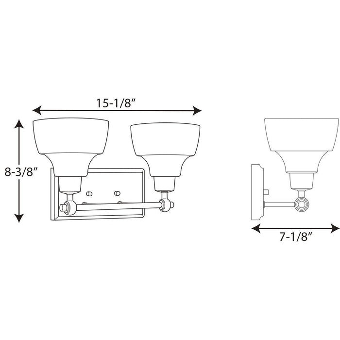 Progress Lighting Bramlett Collection Two-Light Bath And Vanity (P300040-015)