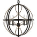 Progress Lighting Brandywine Collection Antique Bronze Five-Light Pendant (P500287-020)