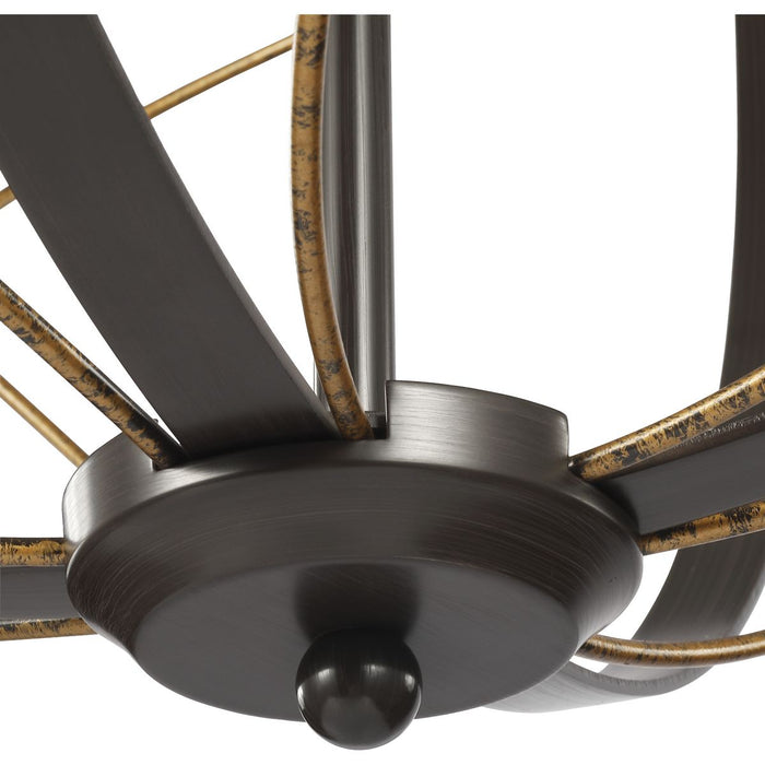 Progress Lighting Brandywine Collection Antique Bronze Five-Light Pendant (P500287-020)