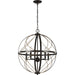 Progress Lighting Brandywine Collection Antique Bronze Five-Light Pendant (P500287-020)