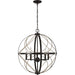 Progress Lighting Brandywine Collection Antique Bronze Five-Light Pendant (P500287-020)