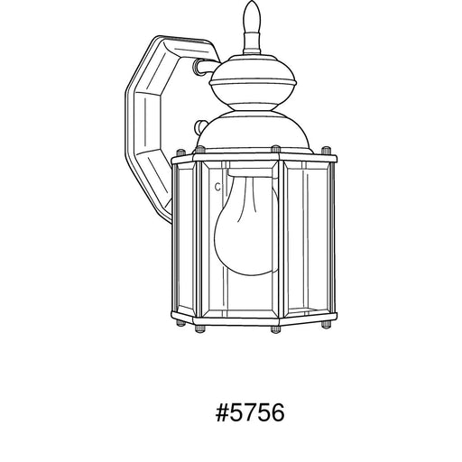 Progress Lighting Brassguard One-Light Wall Lantern (P5756-09)