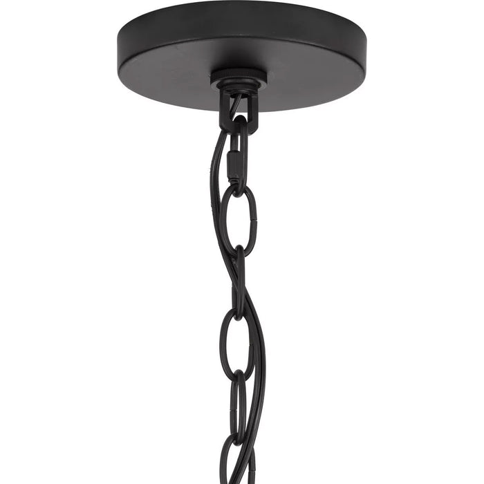 Progress Lighting Breckenridge Collection 60W Five-Light Chandelier Matte Black (P400318-31M)